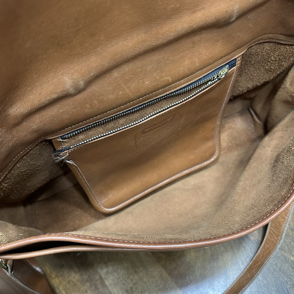 Vintage Coach Brown‎ Leather Briefcase 040-0104 Messenger Bag - Picture 12 of 16